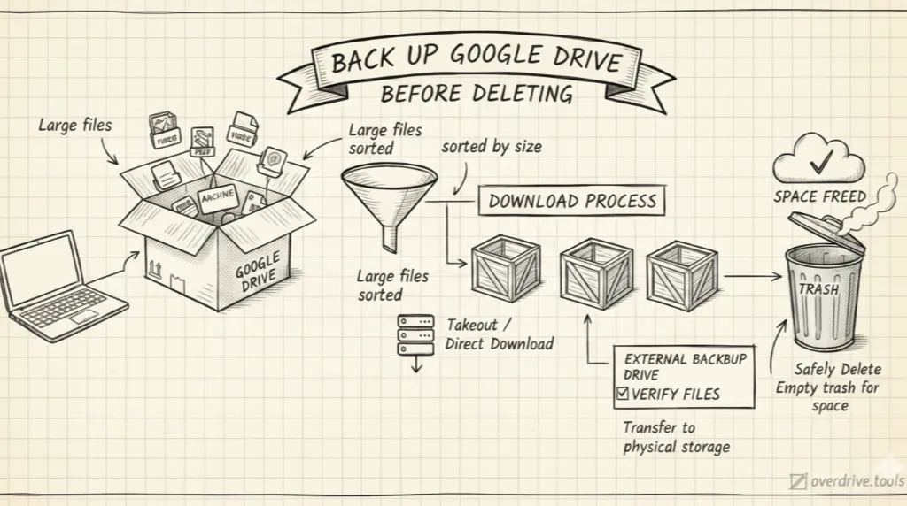 How to Download Large Google Drive Files Before You Delete Them