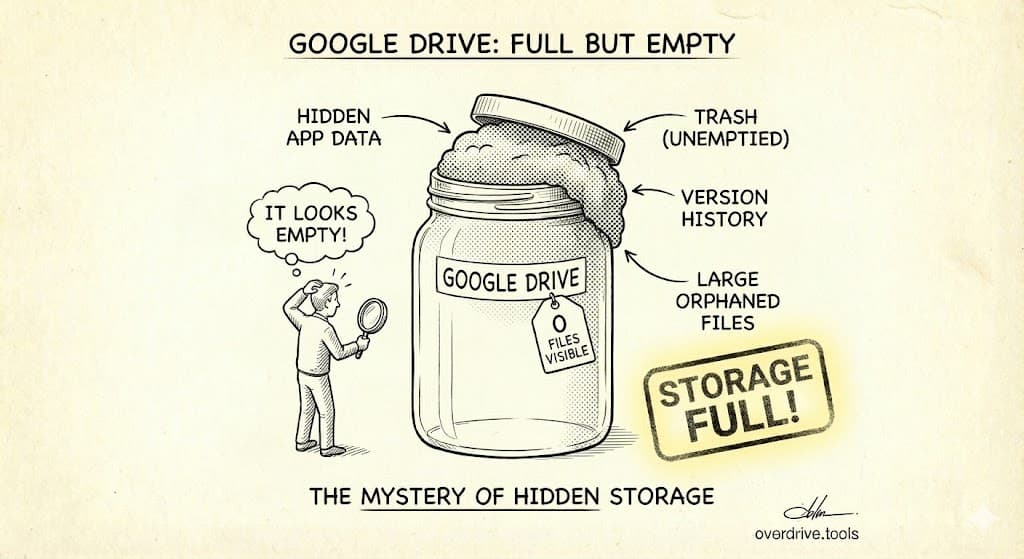 Why Is My Google Drive Full But Empty? (Solved)