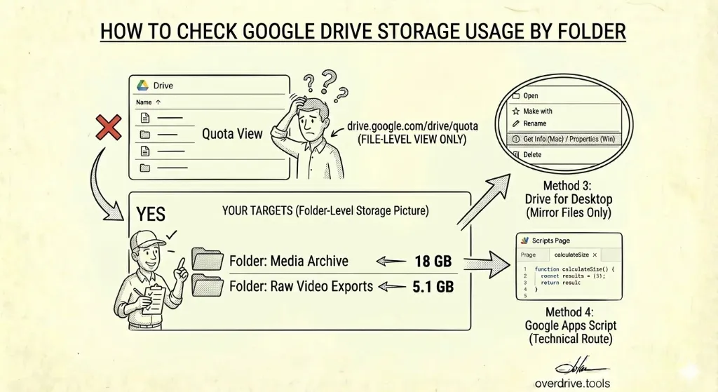 How to Check Google Drive Storage Usage by Folder