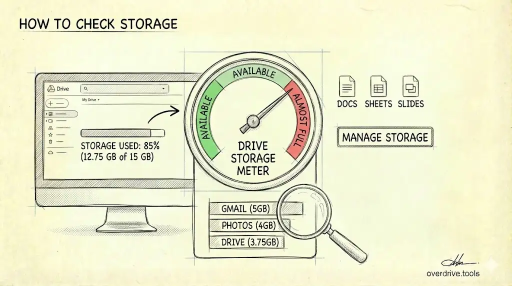 How to Check Your Google Drive Storage Usage