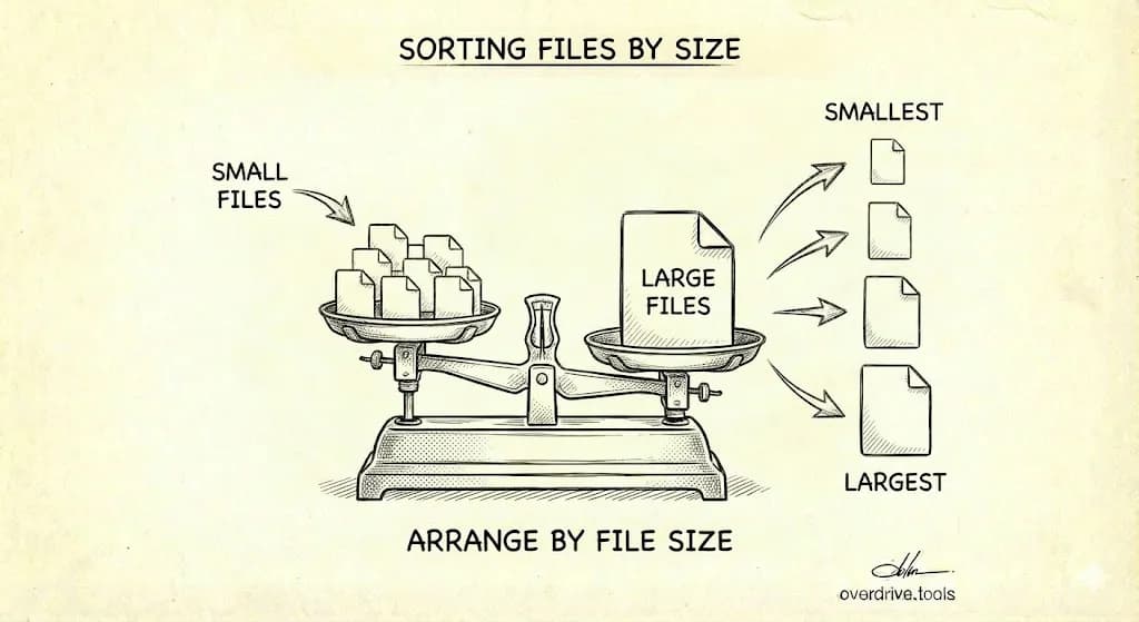How to Sort Files by Size in Google Drive